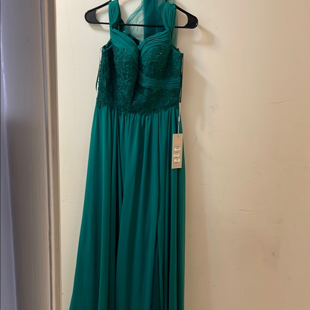 Elegant Teal Maxi Dress